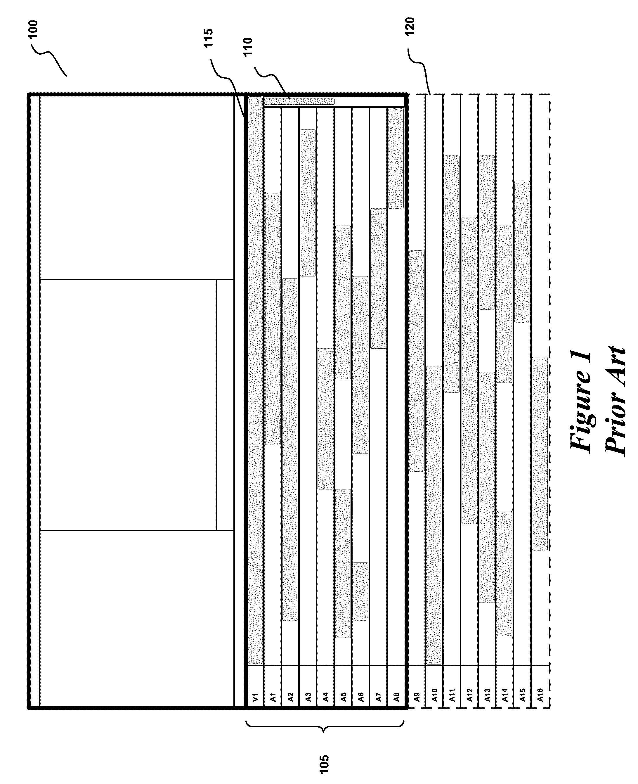 Media editing application with capability to focus on graphical composite elements in a media compositing area