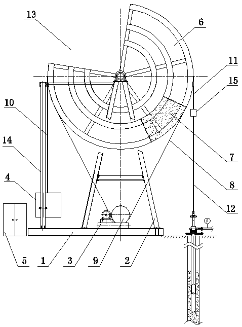 Pendulum type constant liquid level intelligent pumping unit and constant liquid level oil production method of the pumping unit