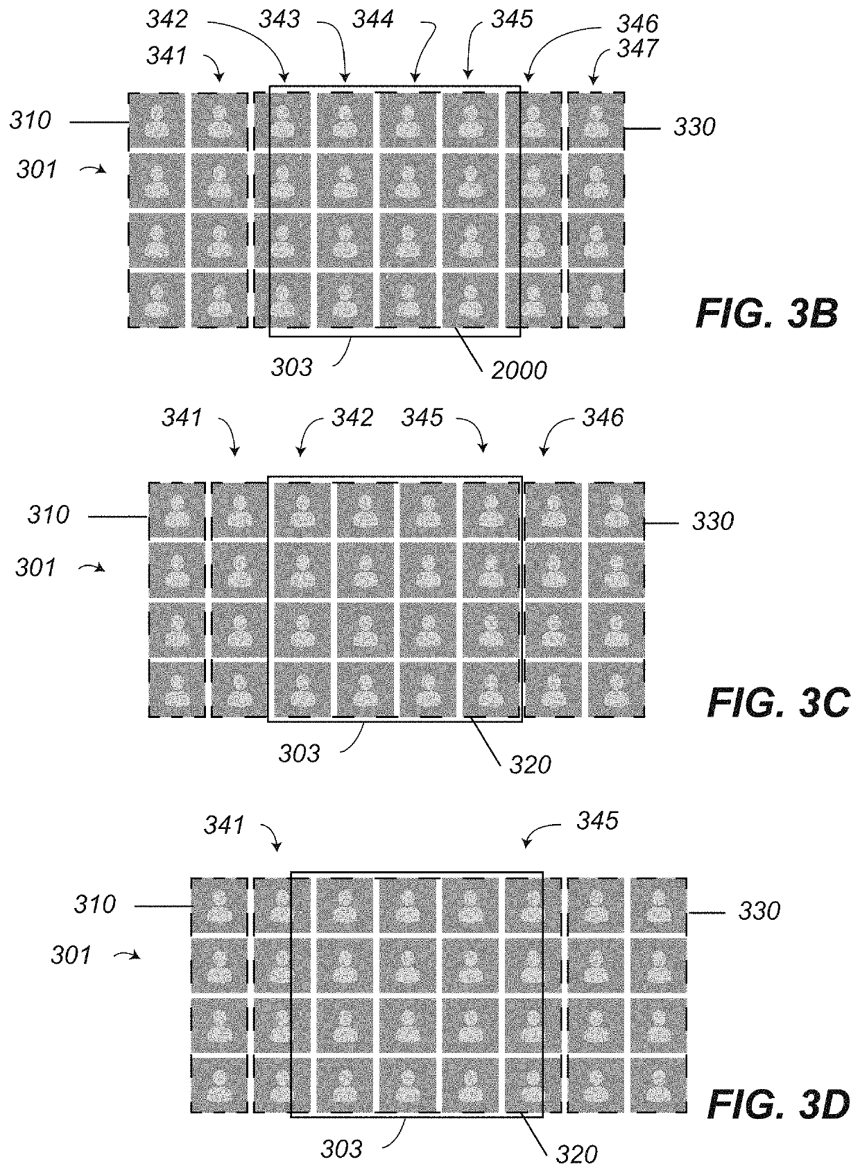 System and method for displaying a large number of participants in a videoconference