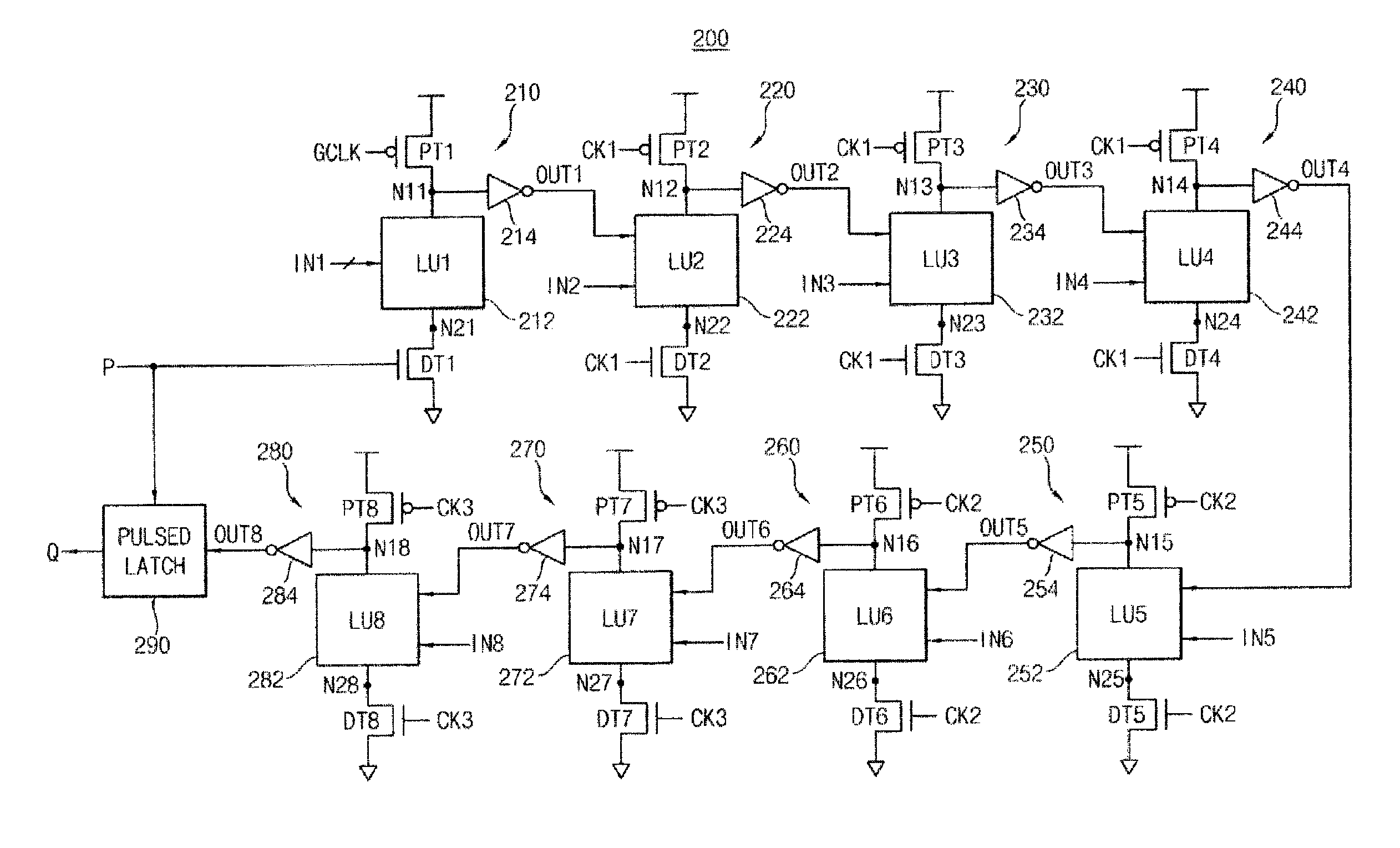Dynamic domino circuit and integrated circuit including the same