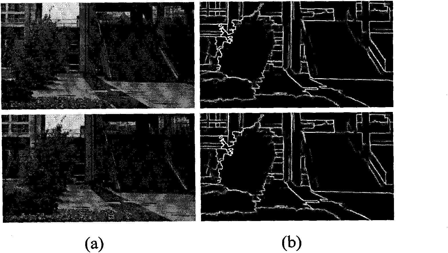 Segmentation method for space-time consistency of video sequence of parameter and depth information of known video camera