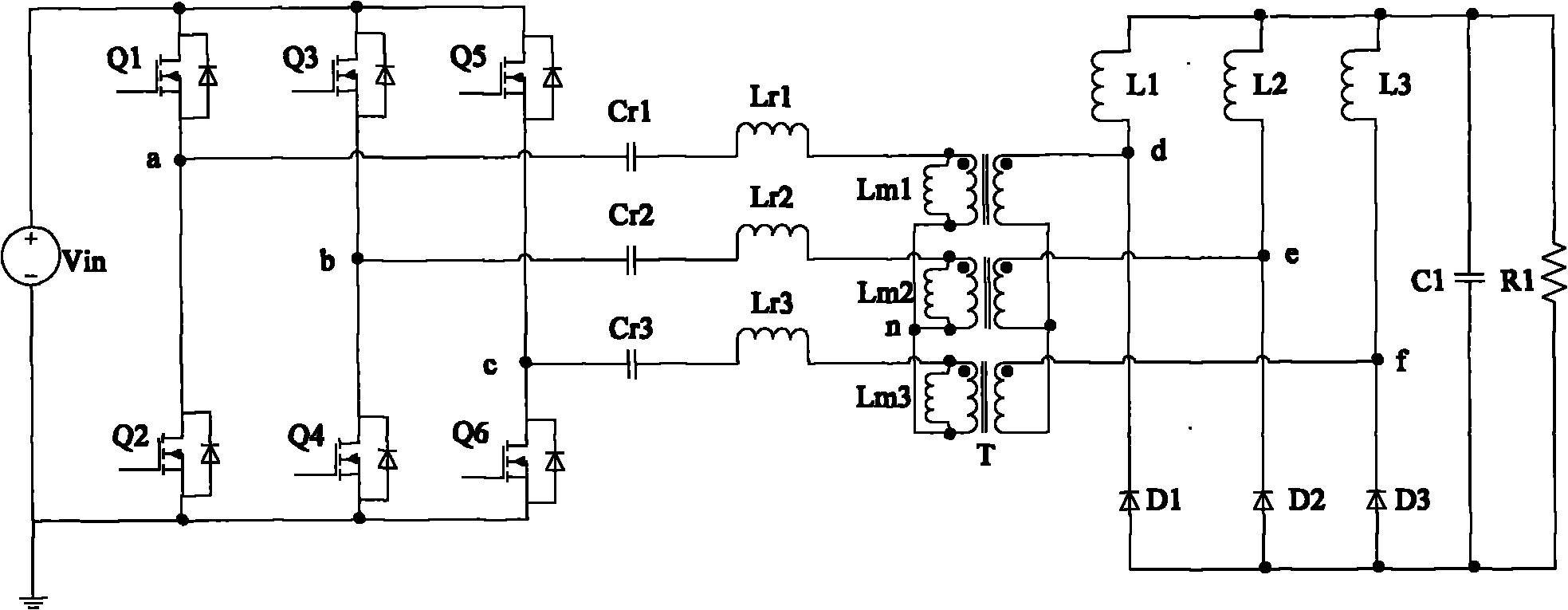 Low output loss LLC resonant converter