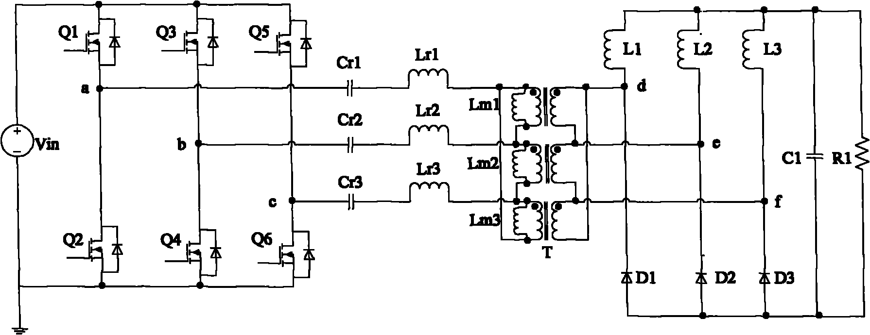 Low output loss LLC resonant converter