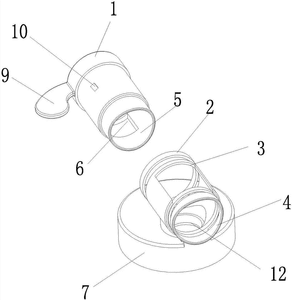Cover module capable of opening by rotating