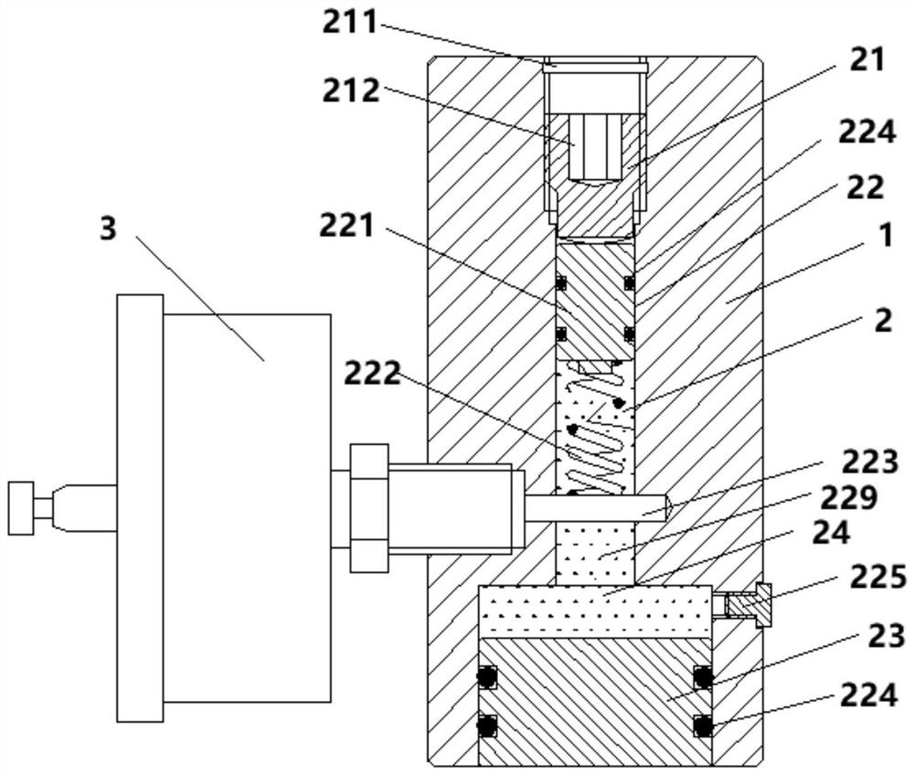 Magnetic force measuring device