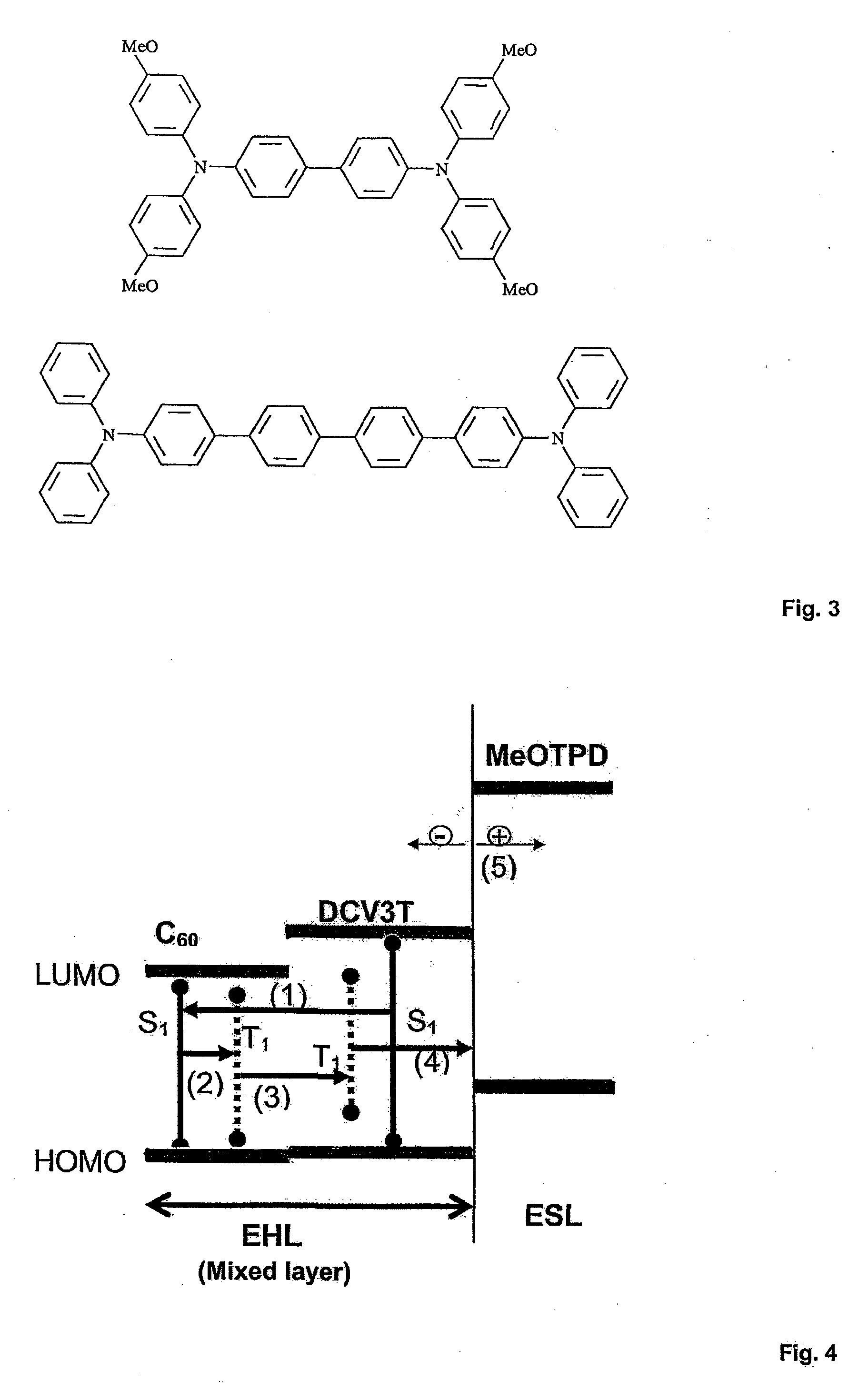 Photoactive device with organic layers