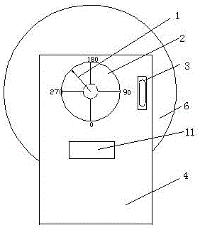 An automatic monitoring device for full-section deformation of an underground chamber and a method for applying the device