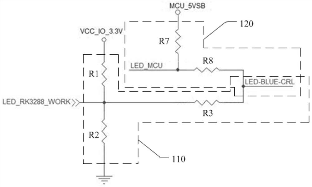 Indicator light control circuit and electric equipment