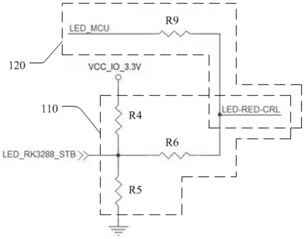 Indicator light control circuit and electric equipment