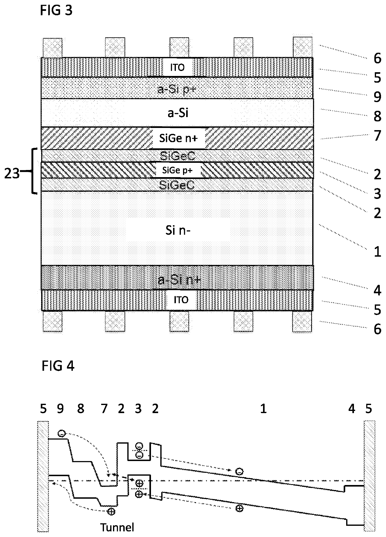 Semiconductor component having a highly doped quantum structure emitter