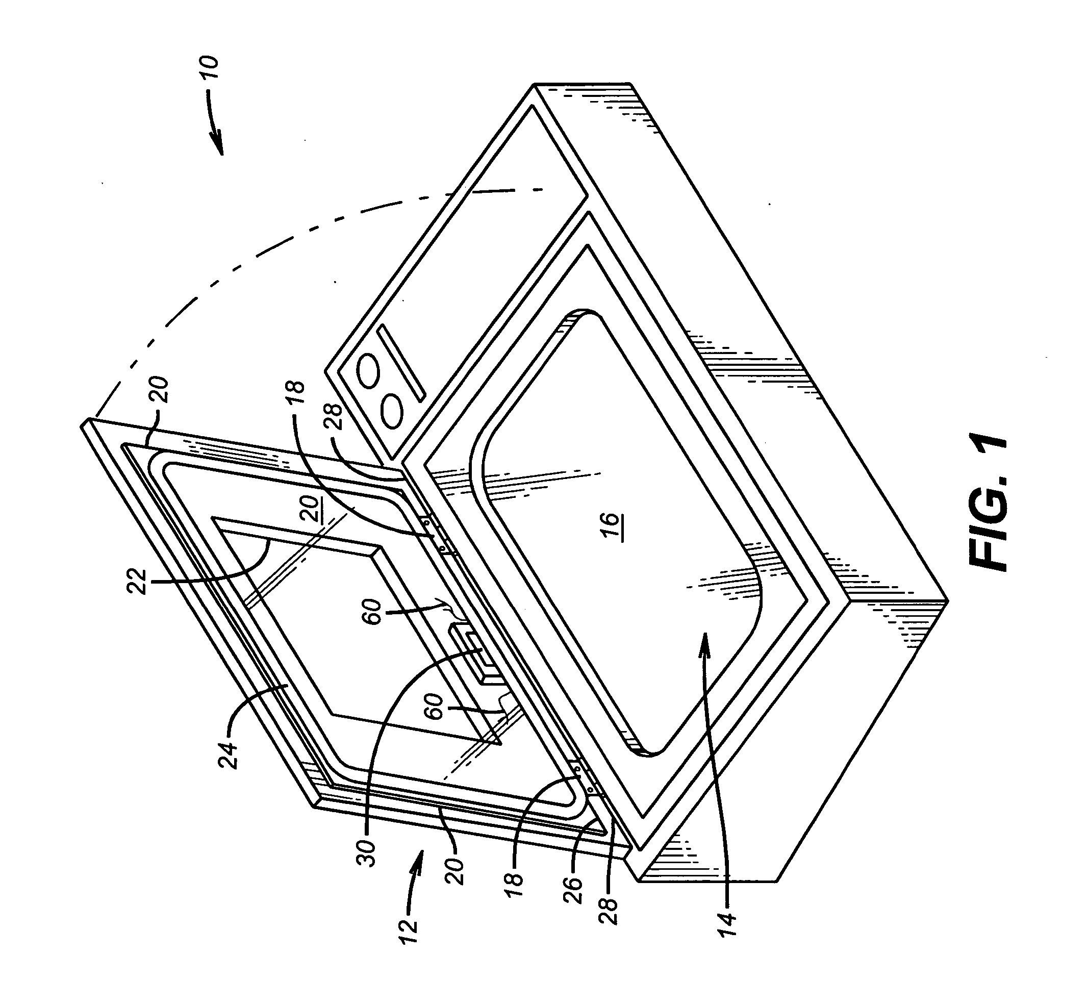 Durable fill block for flow of fluids through a hinged lid
