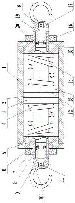 Mechanical traction device with buffer function