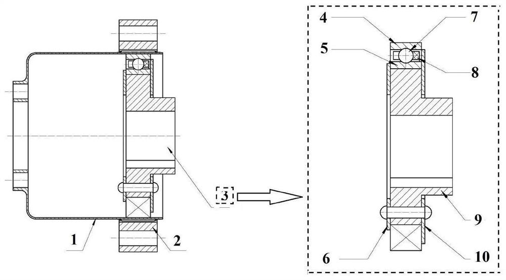 A solid-liquid compound lubrication method for cup-type harmonic gear reducer