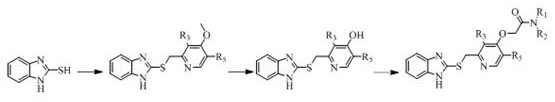 2-[(pyridin-2-ylmethyl)sulfanyl]-1h-benzimidazole compounds and their application