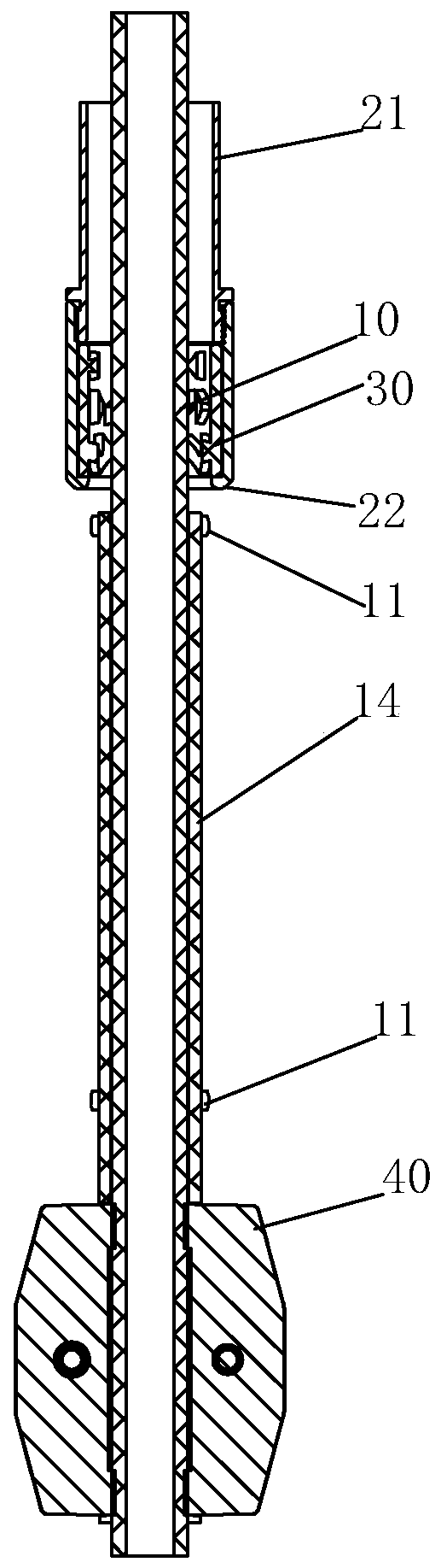 Blocking and sopping mechanism and drawing-pulling type water outlet device