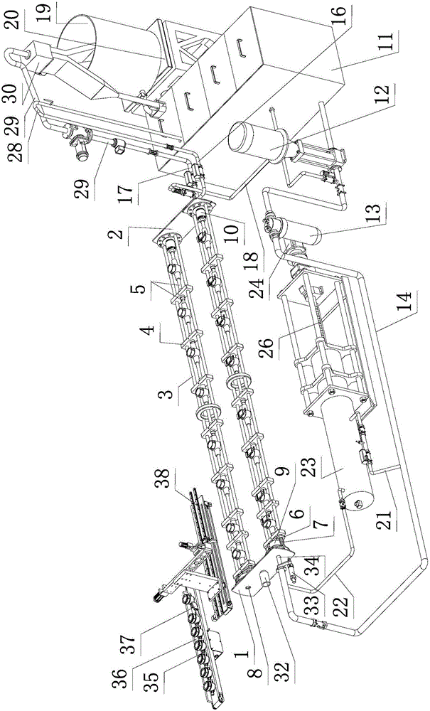 Intelligent full-flow-point full-automatic water meter calibration apparatus