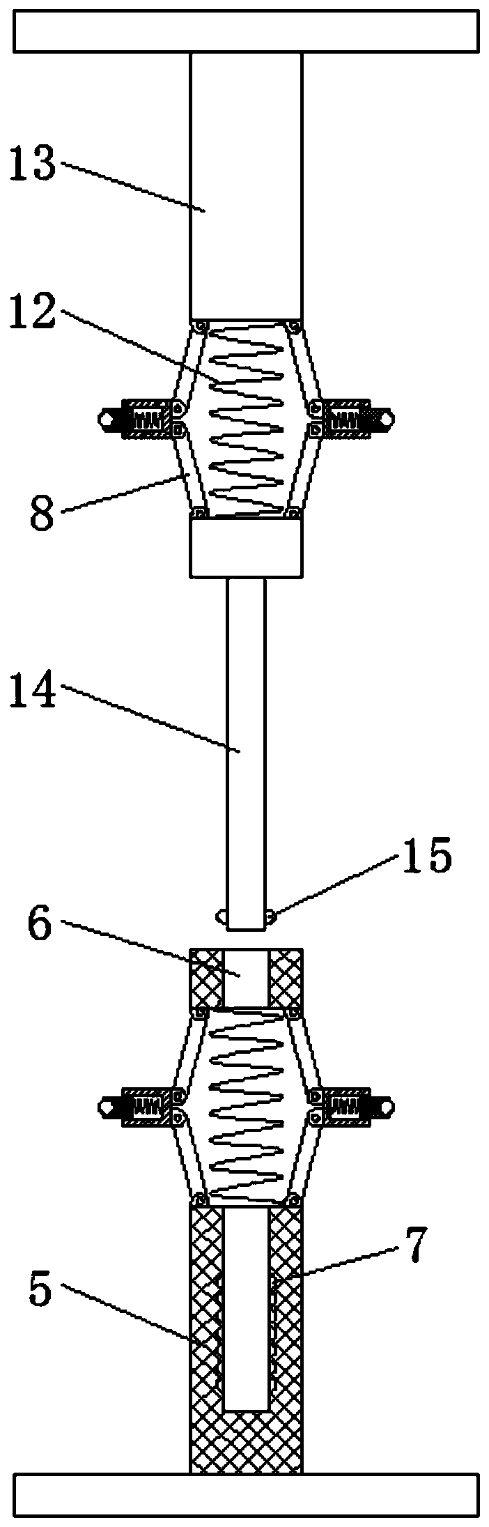 Textile bobbin placing device based on extrusion limit