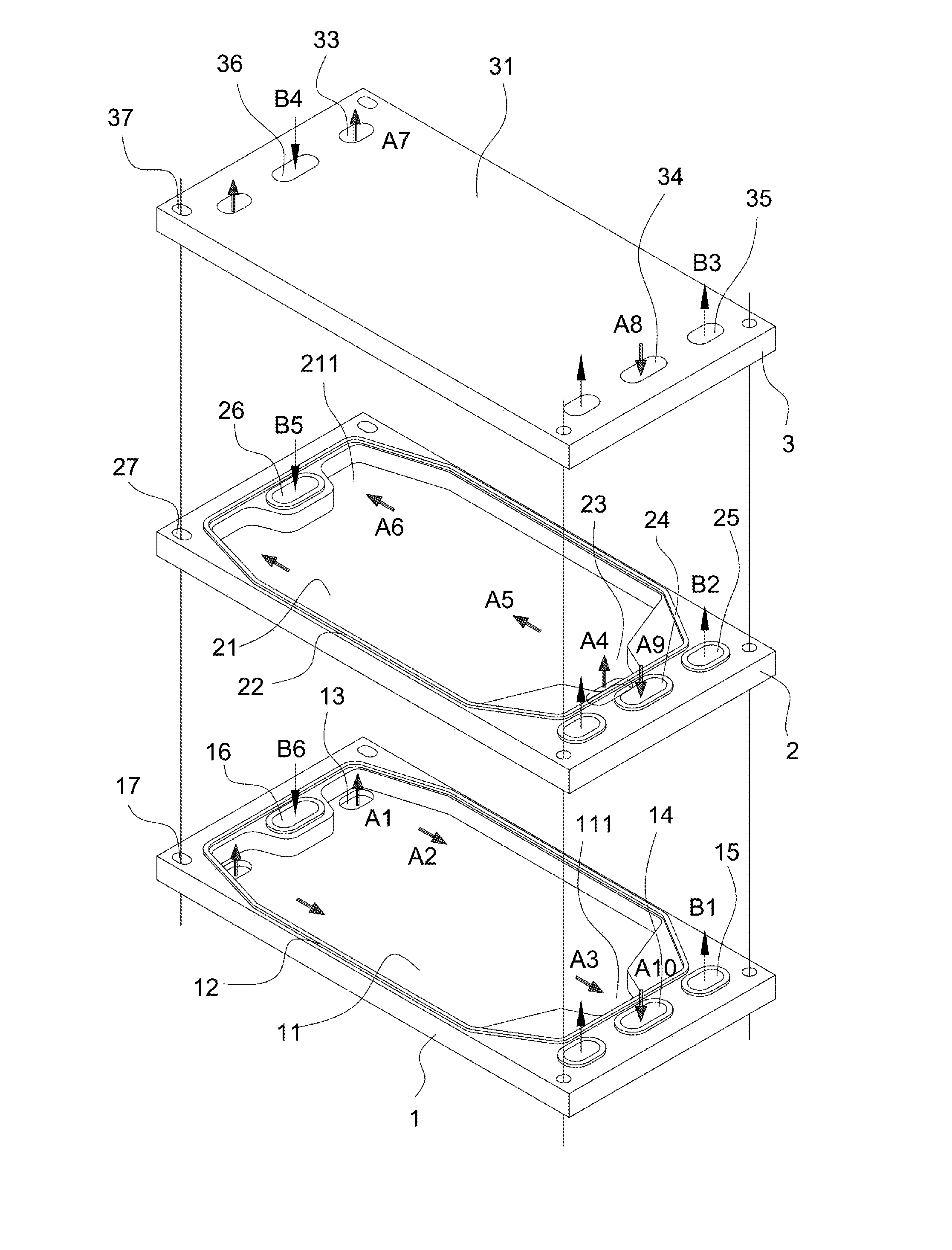 Plate type fuel reformer of fuel cell