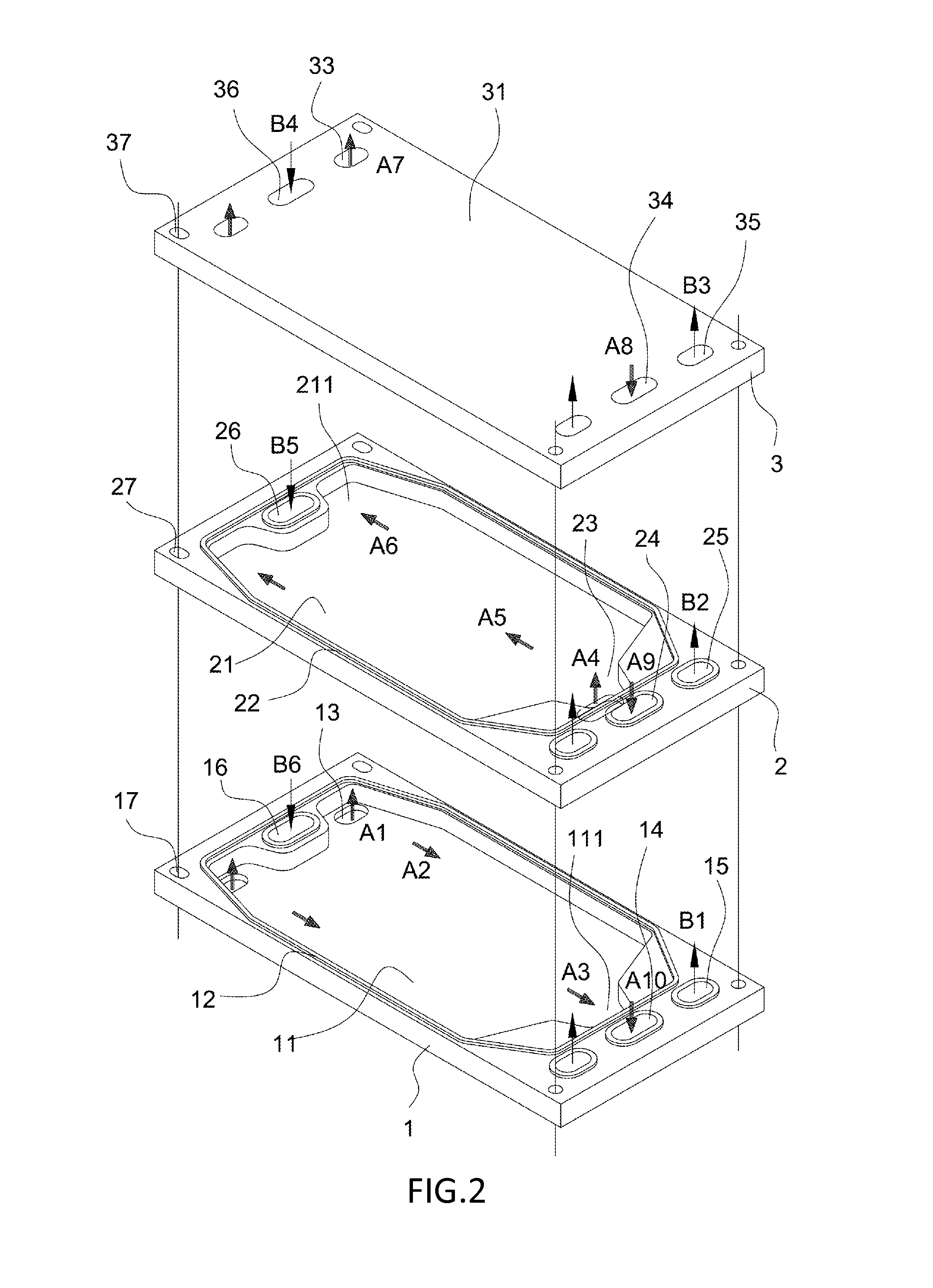 Plate type fuel reformer of fuel cell