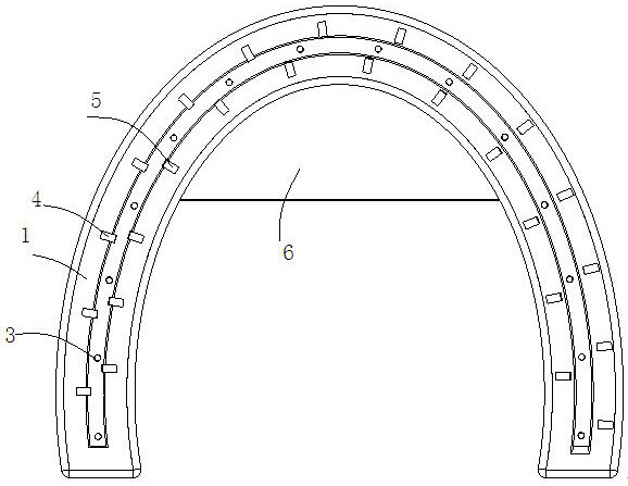 Air cushion type elastic protective horseshoe