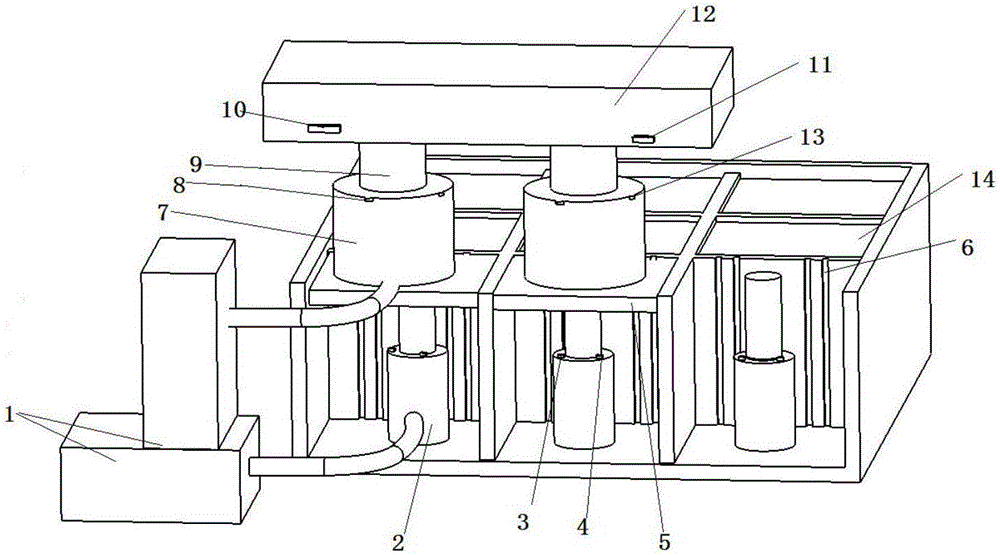 Experiment device and method for accuracy of static pressure sizing block regulation and control bed