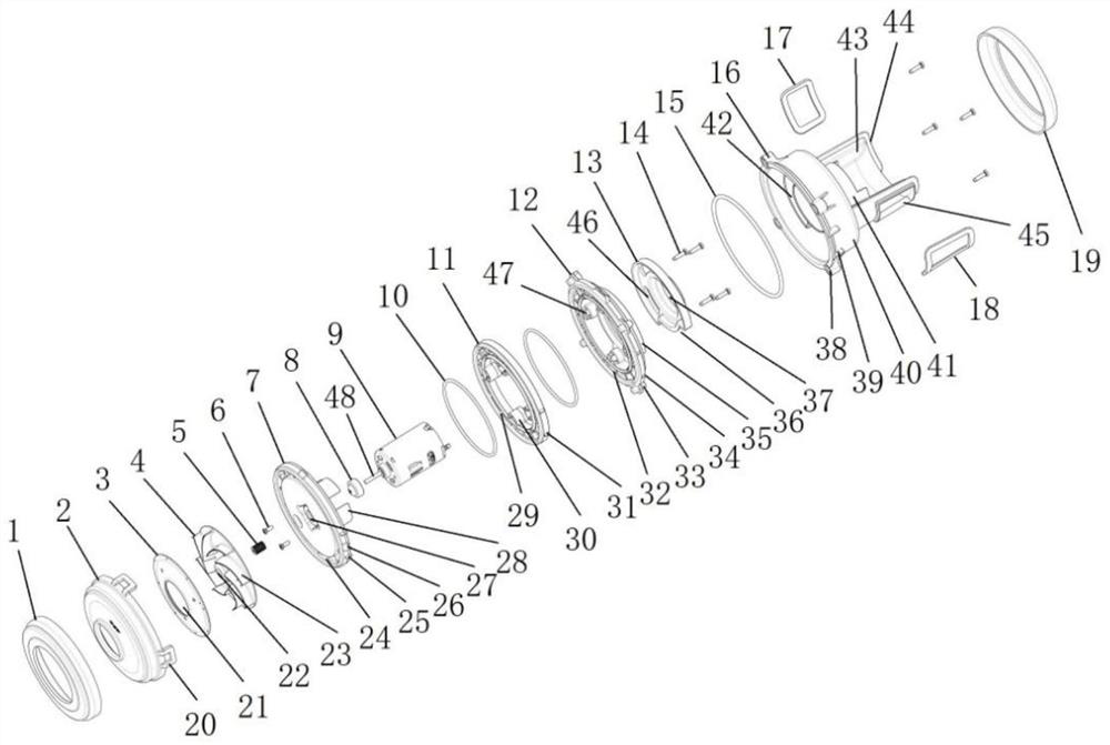 Dry-wet dual-purpose direct-current motor assembly