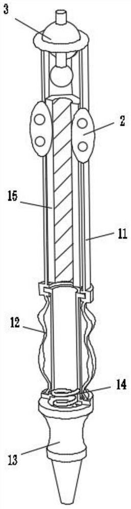 Gel pen with replaceable refill and pulling and installing tool