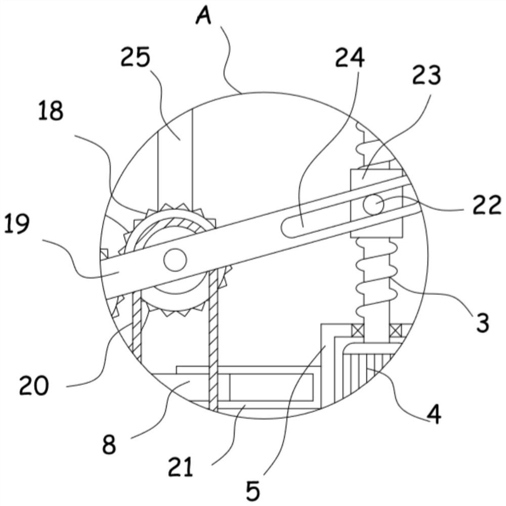 An adjustable steel plate surface grinding and derusting device