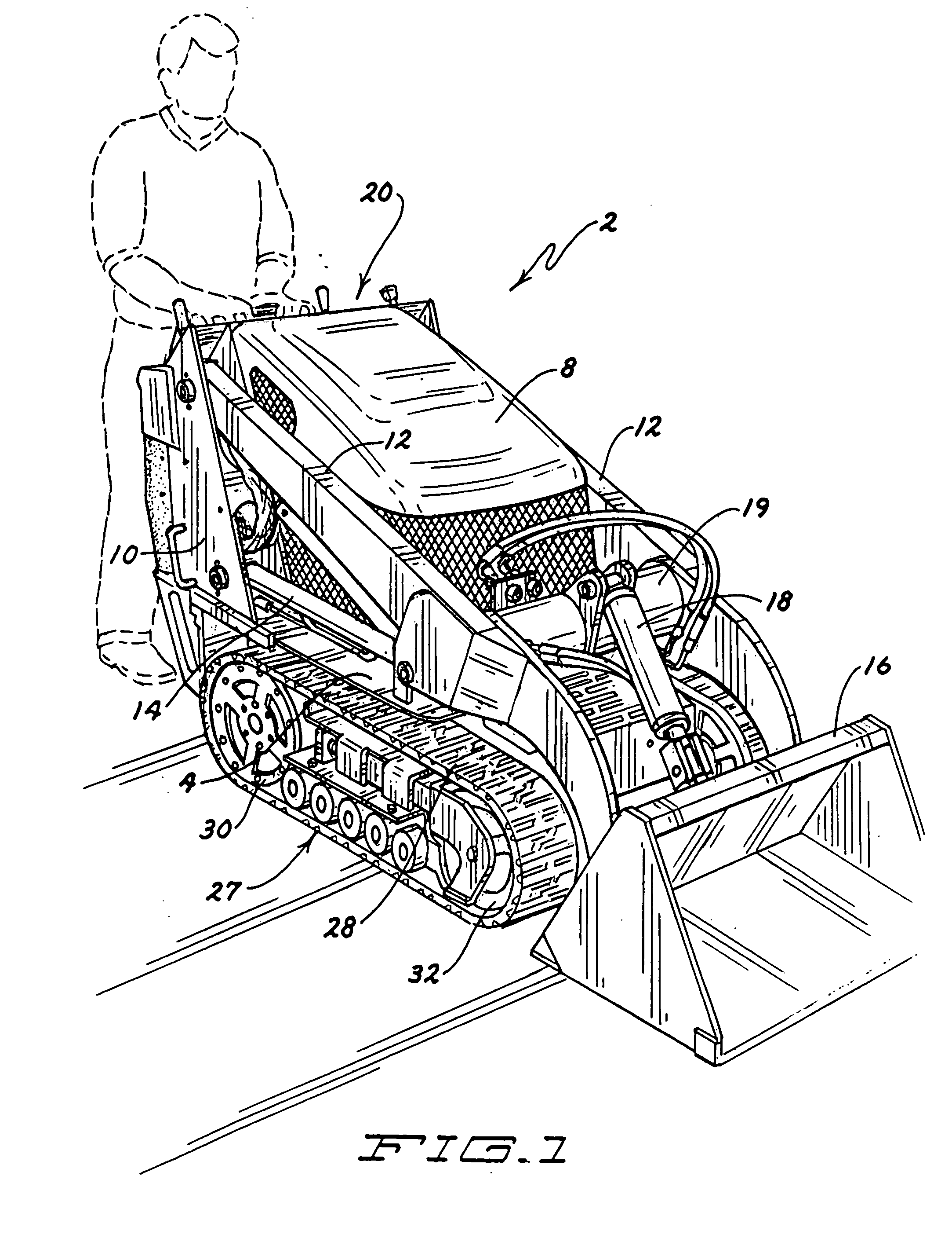 Tracked compact utility loader