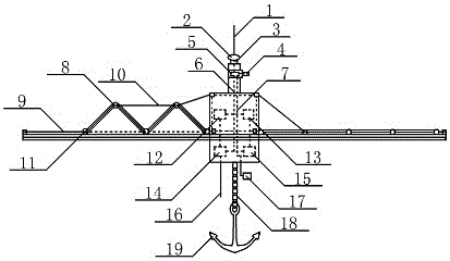 A kind of sail type water floating smart solar power station