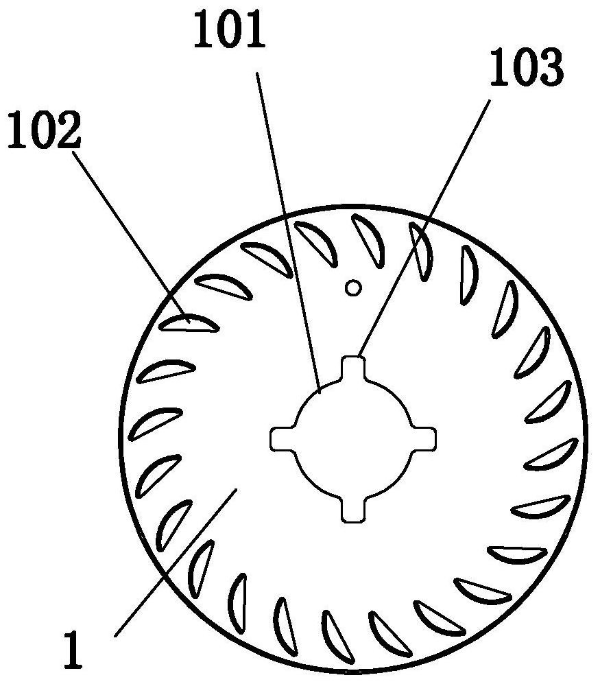 Novel cross-flow fan impeller and assembling method thereof