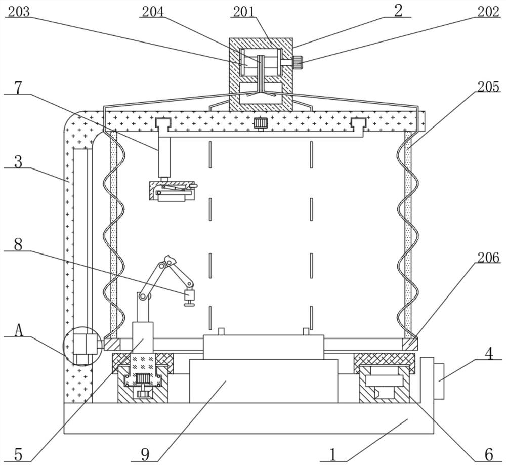 Post-welding surface treatment device