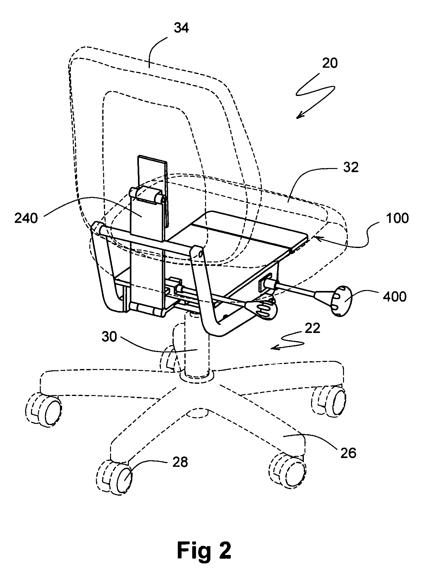 Articulated seating mechanism