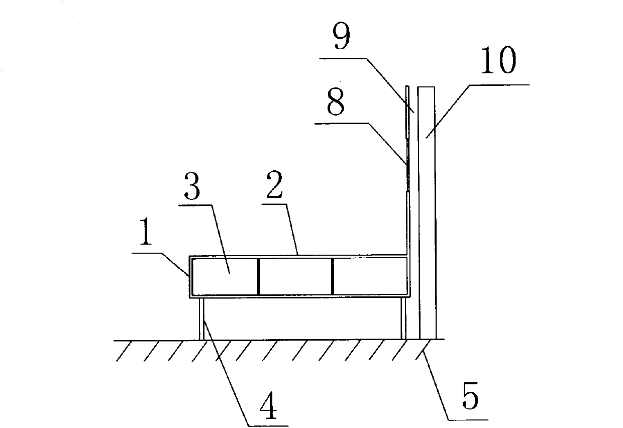 Thermal circulation type elevated heatable brick bed