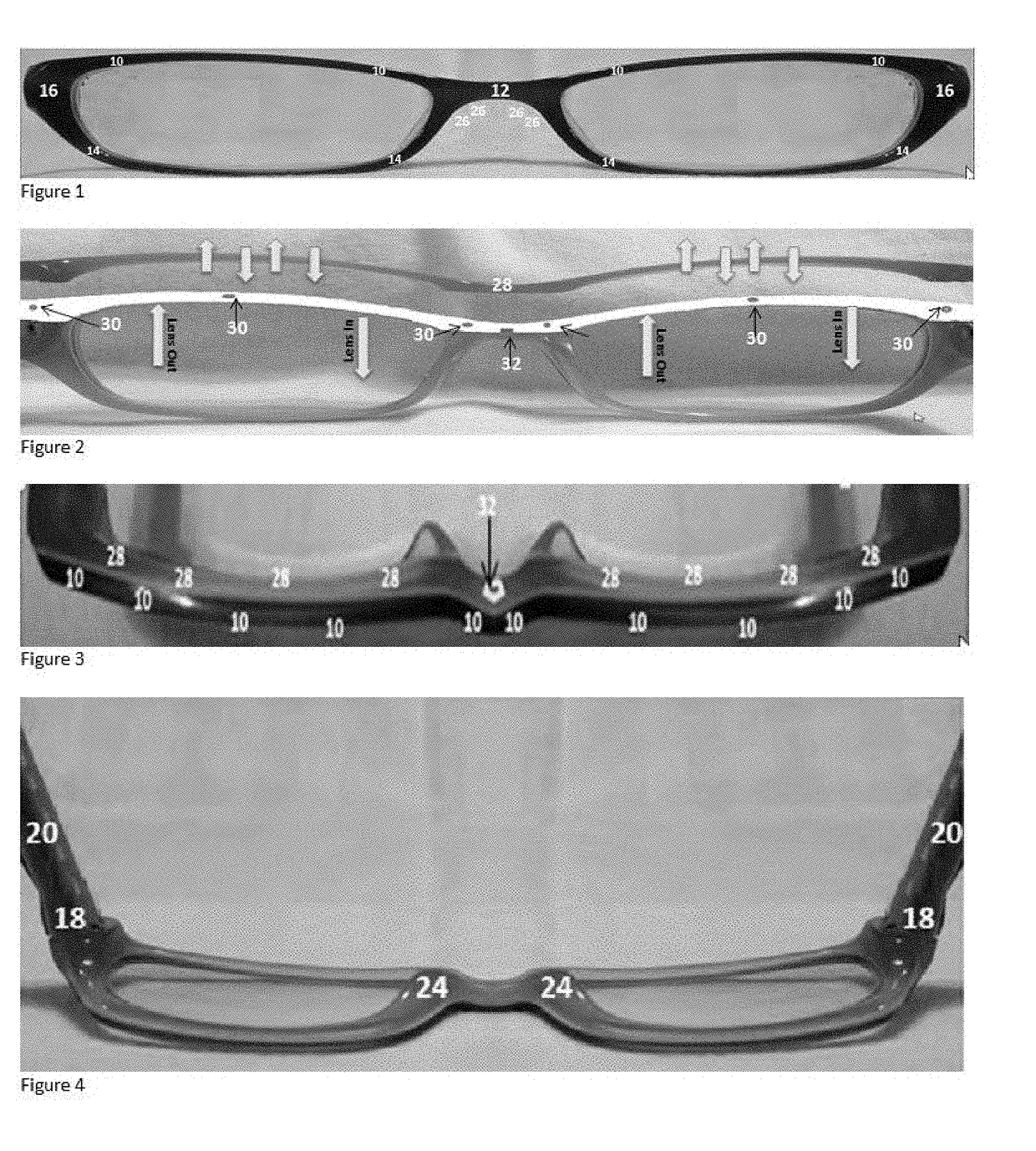 Eyeglass frame system where lenses can move from one frame to another
