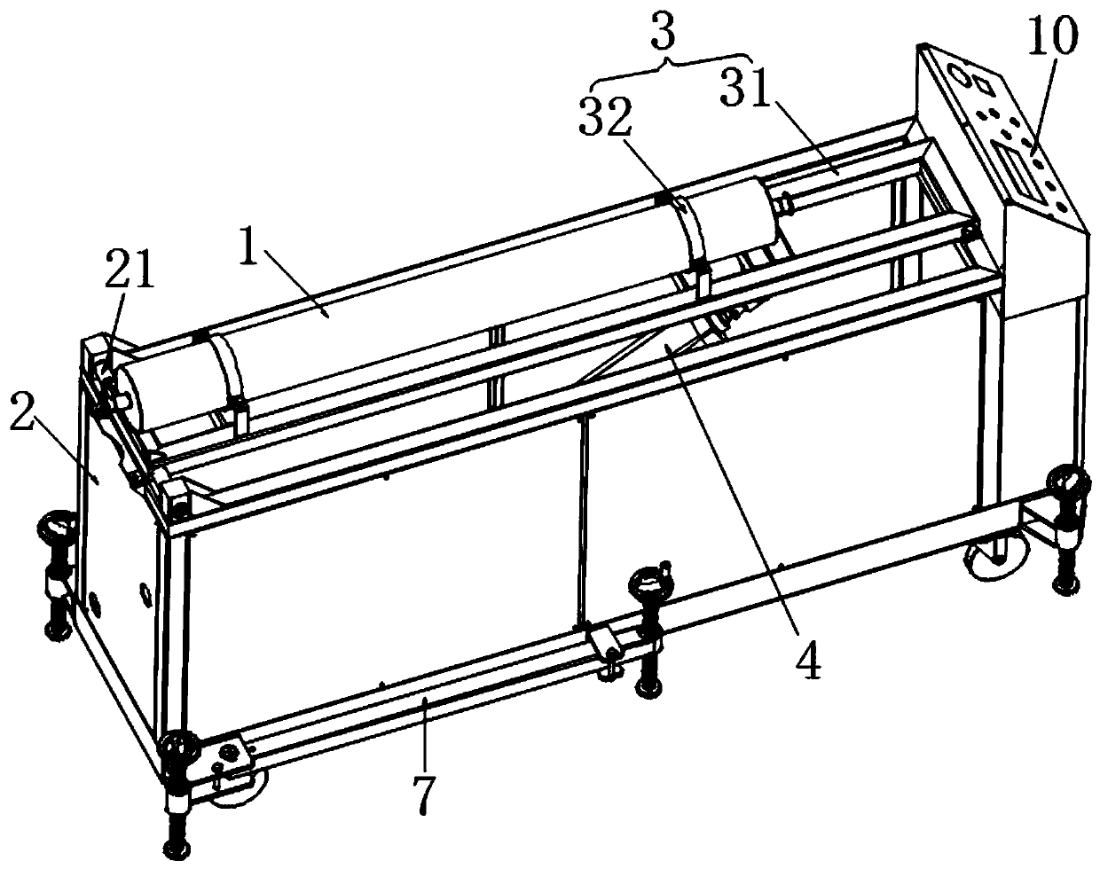 Steel roller cleaning device