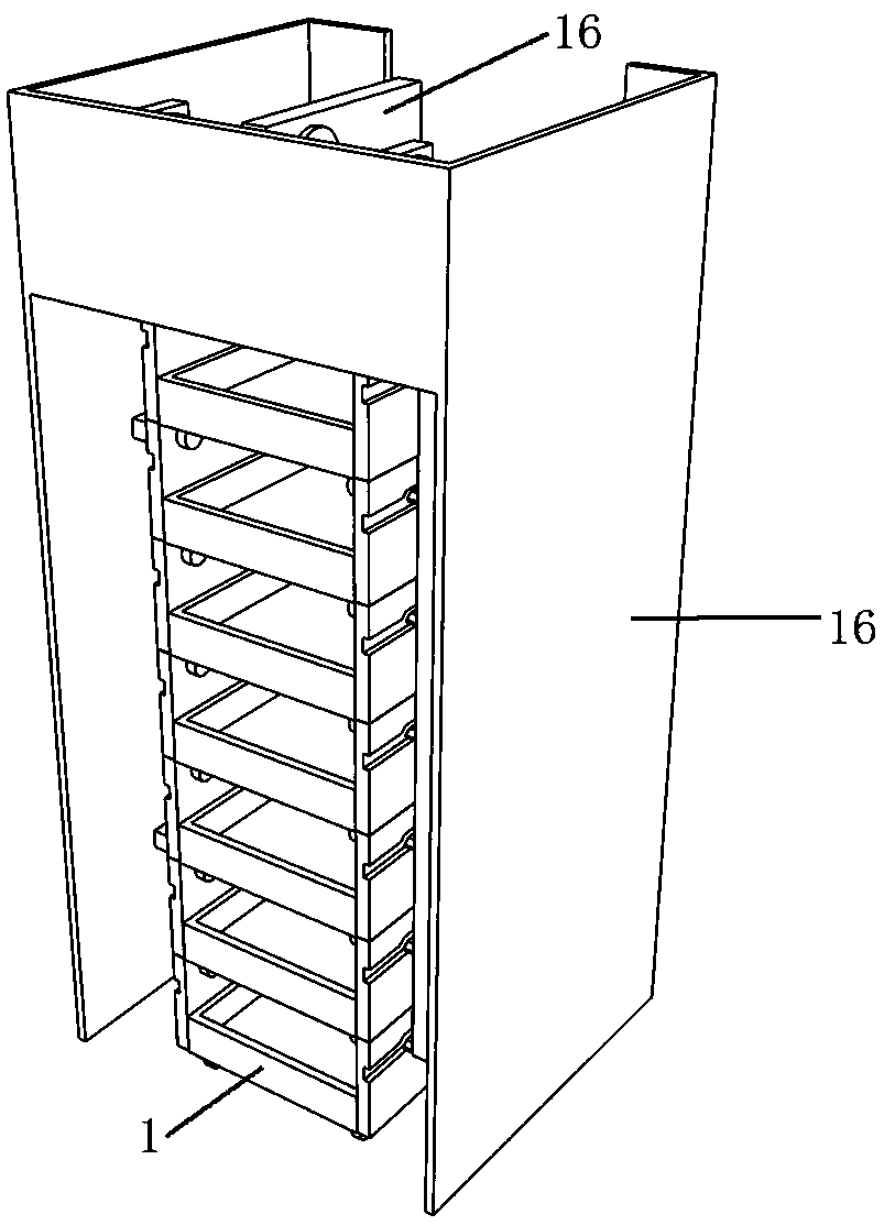 Child bed capable of vertically lifting and storing