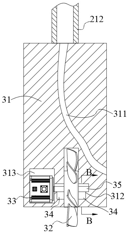 A water quality monitoring device and detection method for preventing sample crosstalk