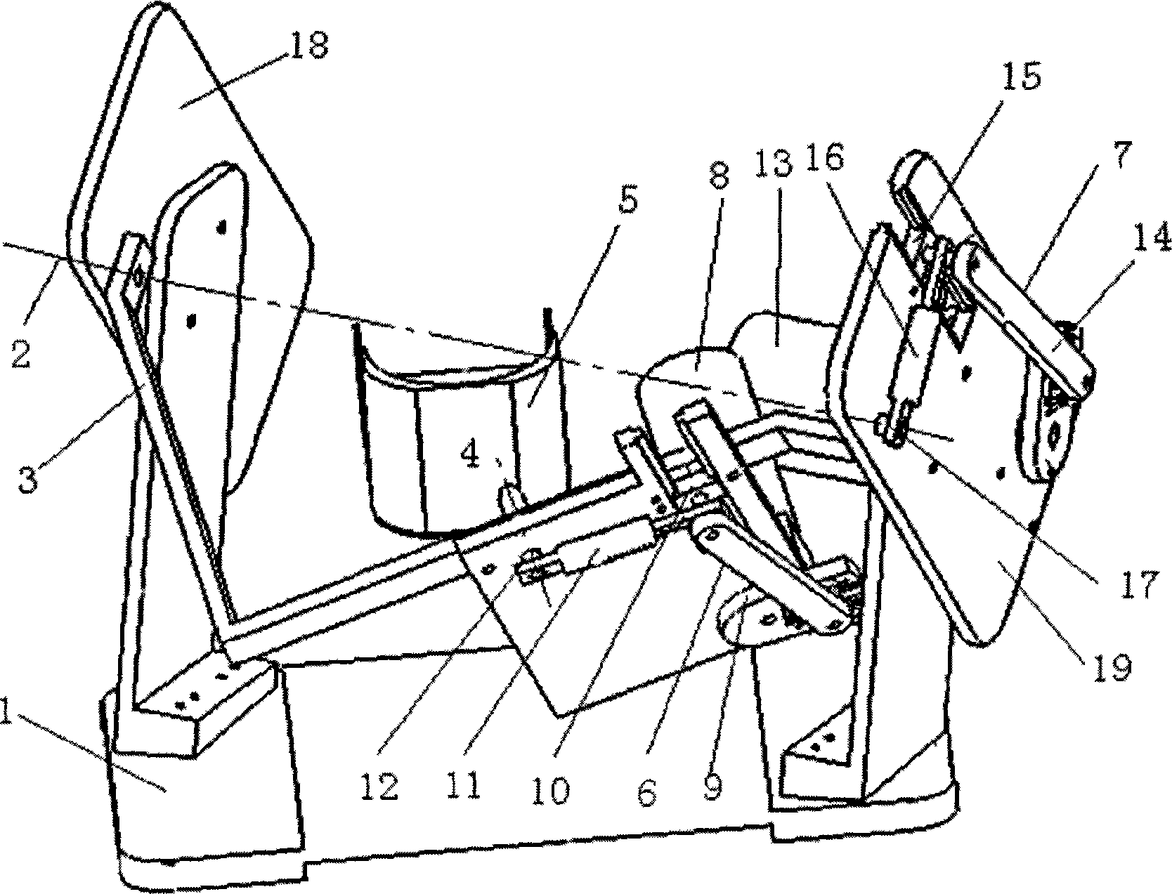 Ankle rehabiliation apparatus with double-freedom degree