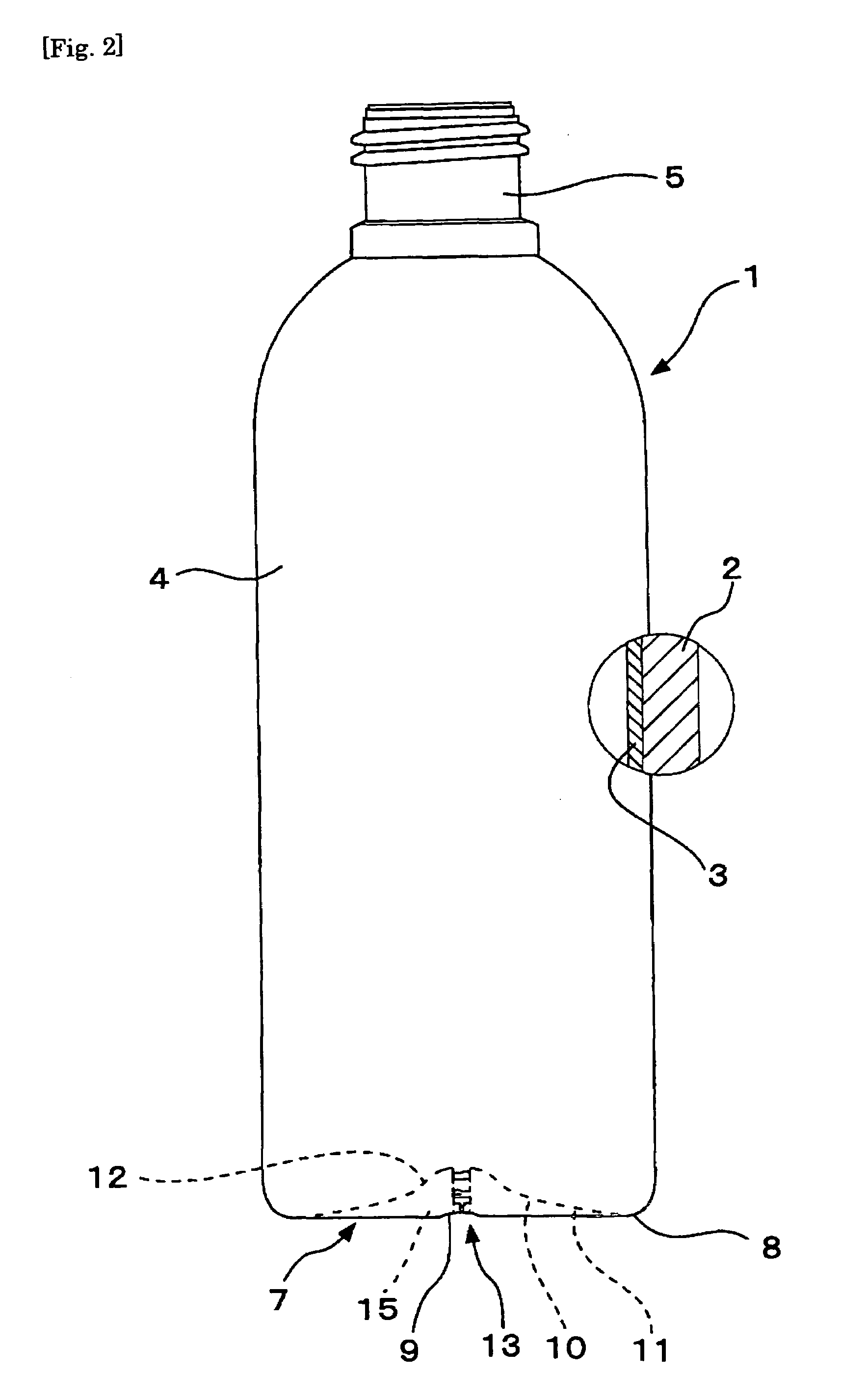 Blow molded container