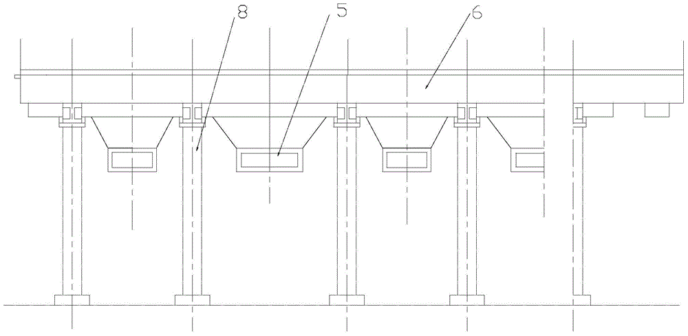 Method for replacing sintering machine air box chutes and air box girders