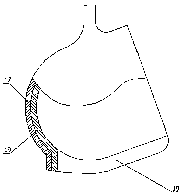 An automatic separation device for duck gizzard and duck gland gastroesophagus