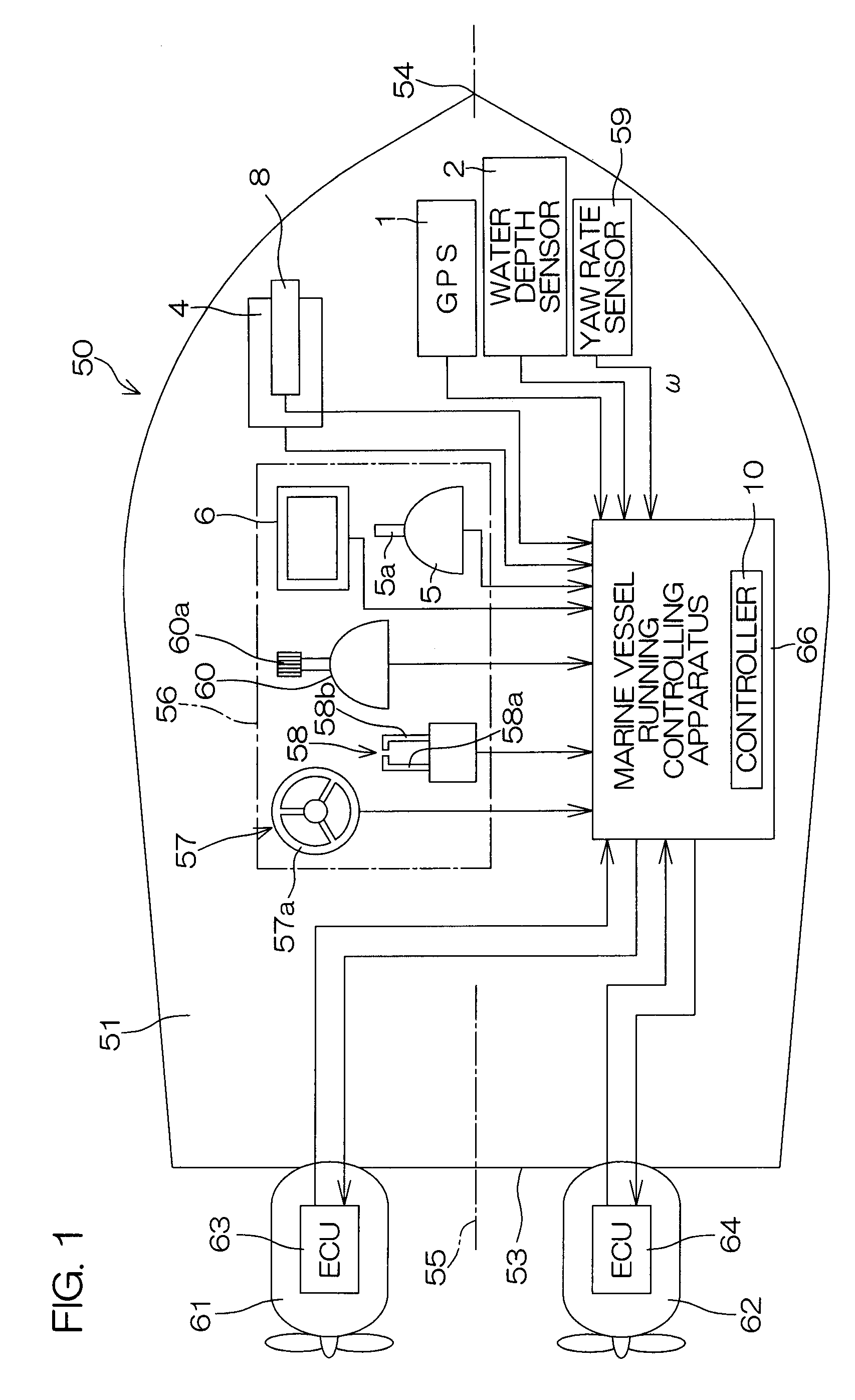 Docking supporting apparatus, and marine vessel including the apparatus