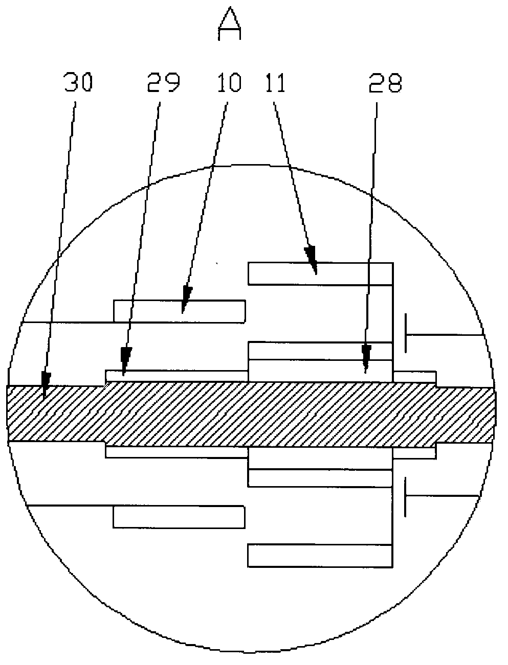 Continuously variable transmission system for flow distribution transmission of permanent magnetic speed-regulating planet gear