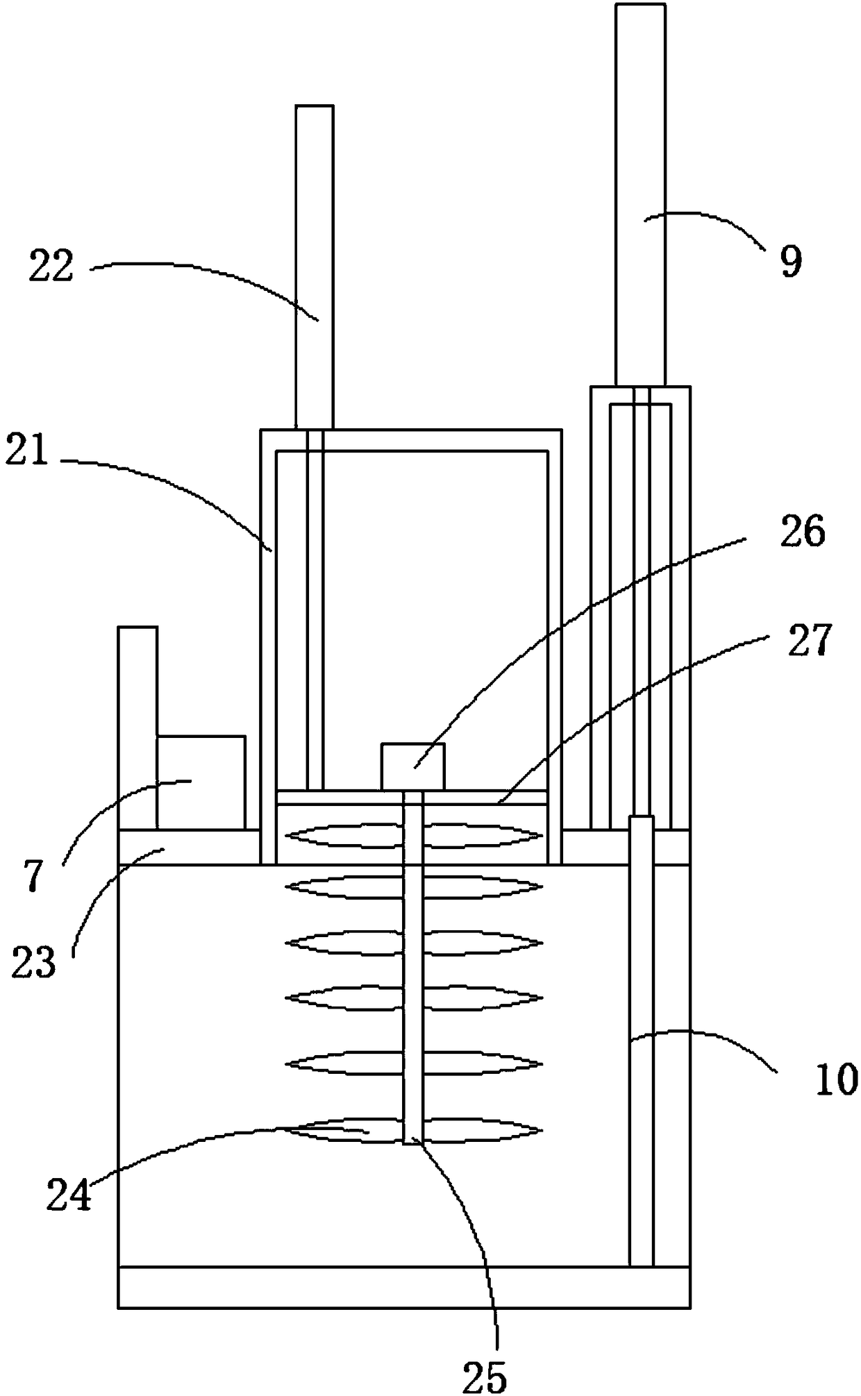 River garbage choked flow device for municipal administration