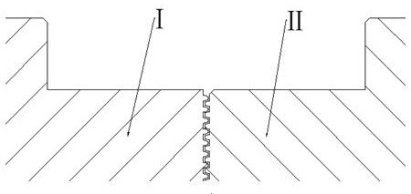 Tooth structure of groove (corrugated) paper forming compression roller for cigarettes