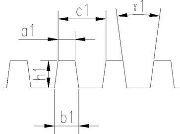 Tooth structure of groove (corrugated) paper forming compression roller for cigarettes