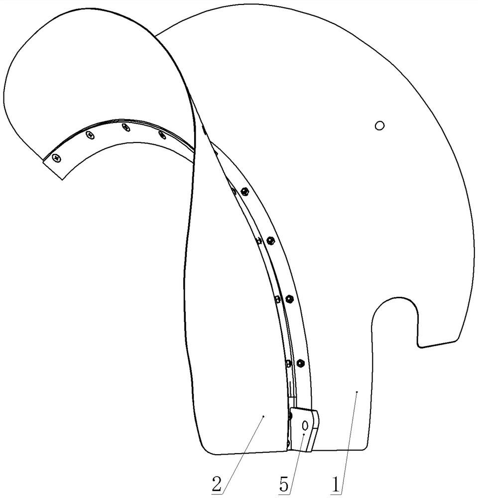 Rear-mounted ditcher soil dividing wing