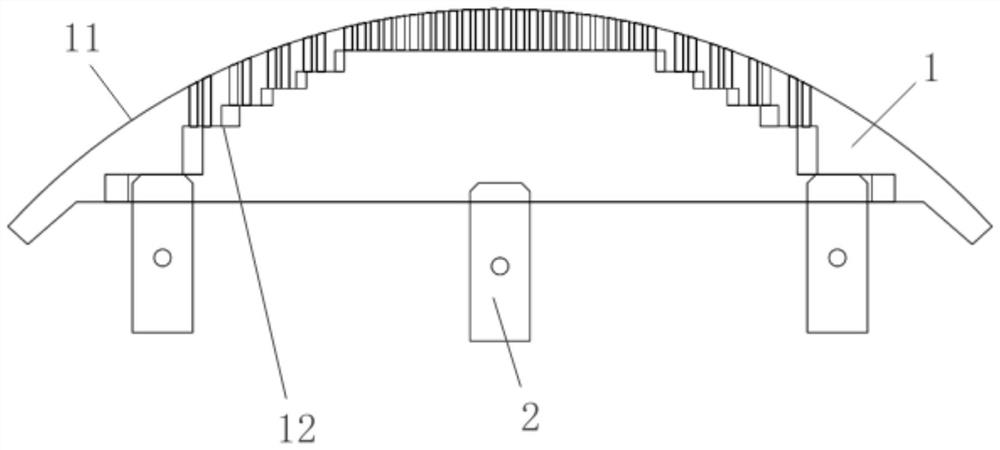 Material suction cup machining method of curved surface photoetching machine