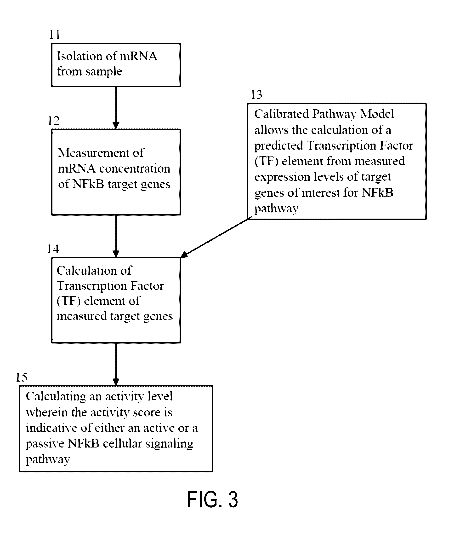DETERMINATION OF NFkB PATHWAY ACTIVITY USING UNIQUE COMBINATION OF TARGET GENES